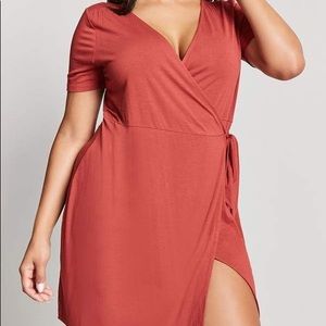 NWT Burnt Orange Wrap Dress